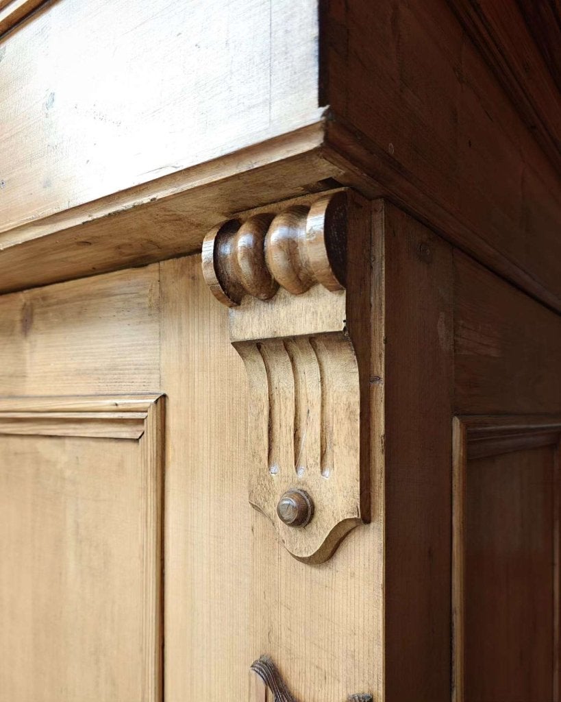 Antieke grenenhouten voorraadkast | Demontabele kast #6446, Antiek en Kunst, Ophalen of Verzenden