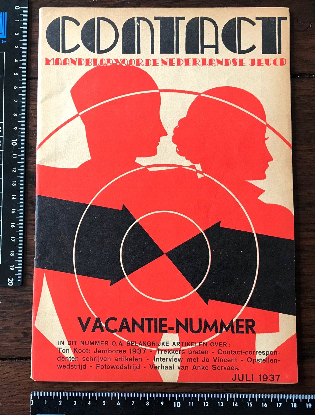 Oude Jeugdblad CONTACT 1937 o.a van  Jamboree, Ophalen of Verzenden, Zo goed als nieuw, Overige typen