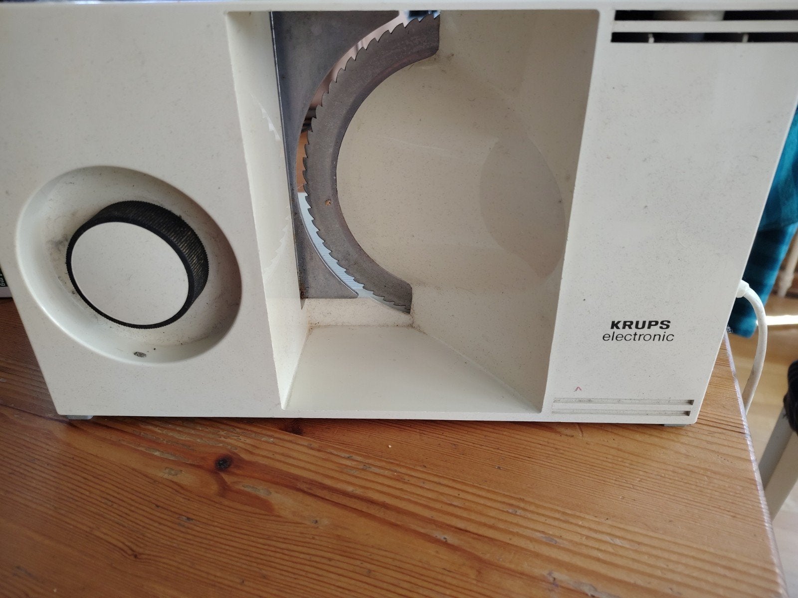 Vintage Krups Snijmachine Type 370 - Wit, Ophalen of Verzenden, Gebruikt