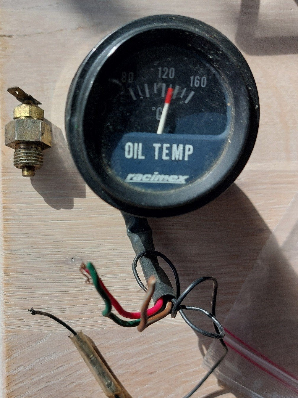 Olie temperatuurmeter, voor auto, motor, boot, schip etc, Ophalen of Verzenden, Gebruikt, Temperatuur