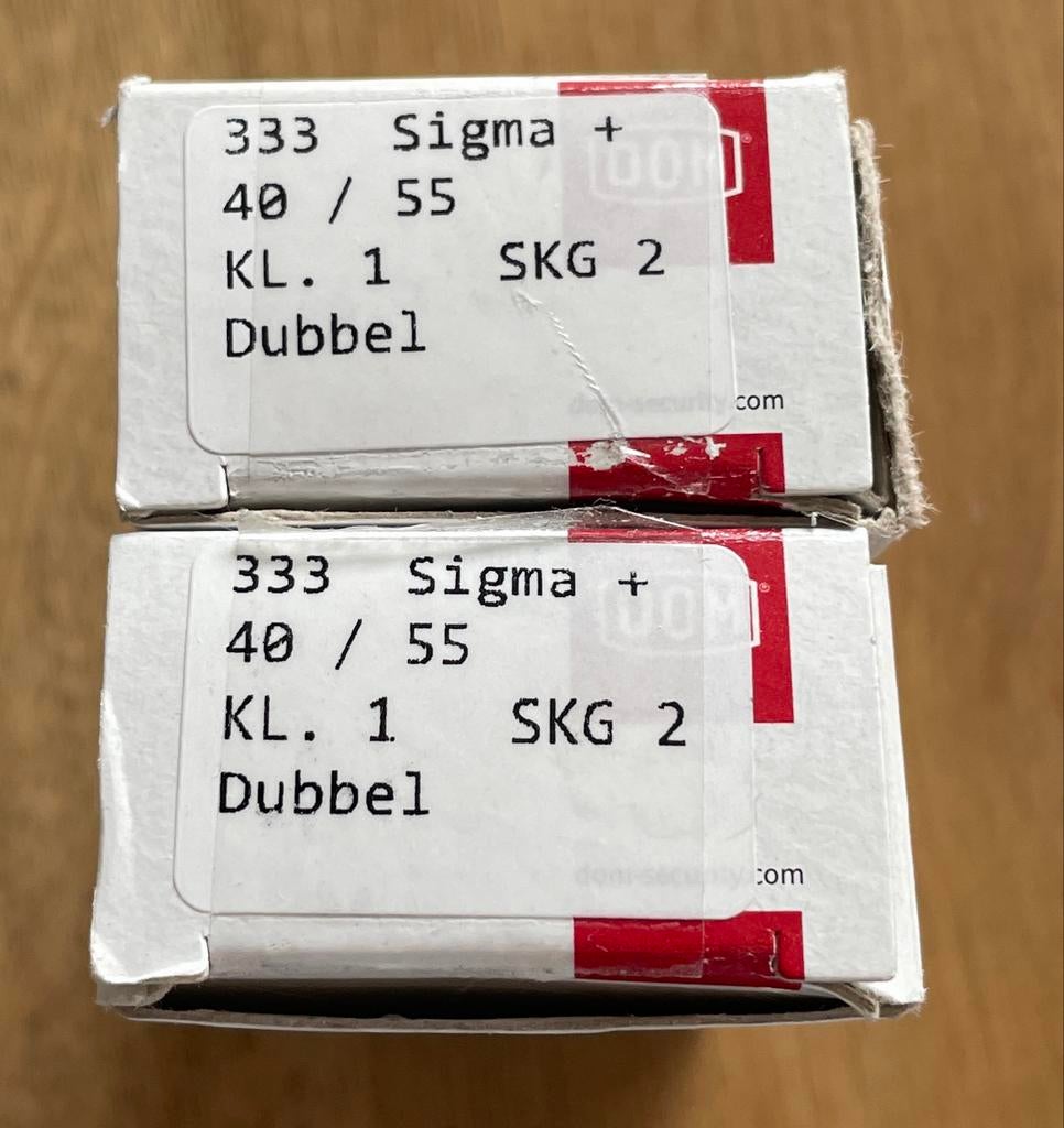 2x Slot cilinder (BKS) 2-ster gelijksluitend met 6 sleutels, Ophalen of Verzenden, Nieuw, Overige materialen, Slot