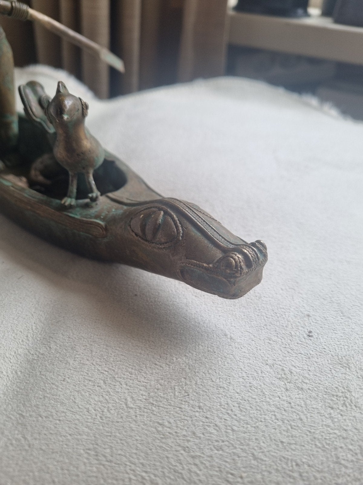 bronzen sculptuur Zuid-Amerikaans ,maya cultuur, Ophalen of Verzenden
