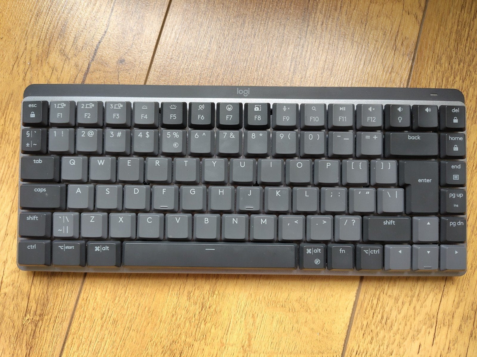 Logitech MX Mechanical Mini met Receiver (bieden va 75), Multimediatoetsen, Ophalen of Verzenden, Zo goed als nieuw, Draadloos