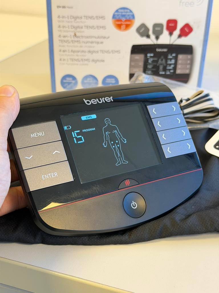 Beurer EM 89 Heat TENS EMS trainer 4-in-1 digitaal Als nieuw, Ophalen of Verzenden, Zo goed als nieuw, H, H
