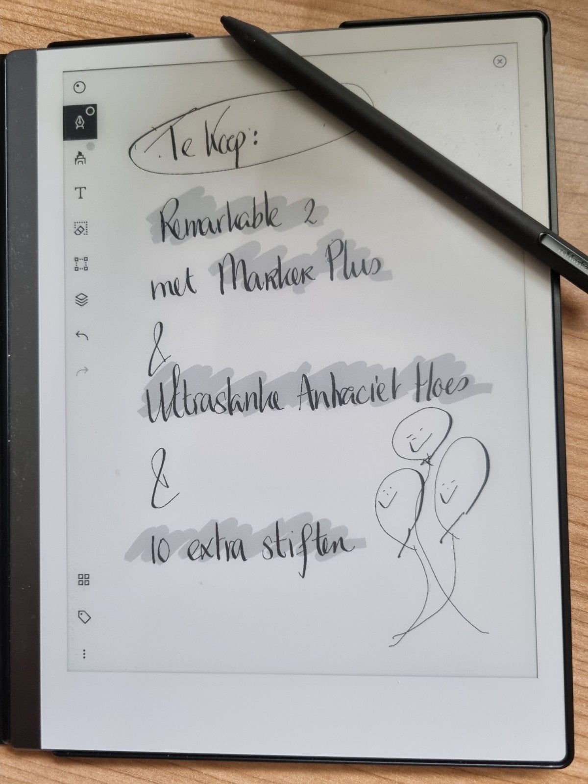 Remarkable 2 met Marker Plus, Hoes en extra stiften, Ophalen of Verzenden