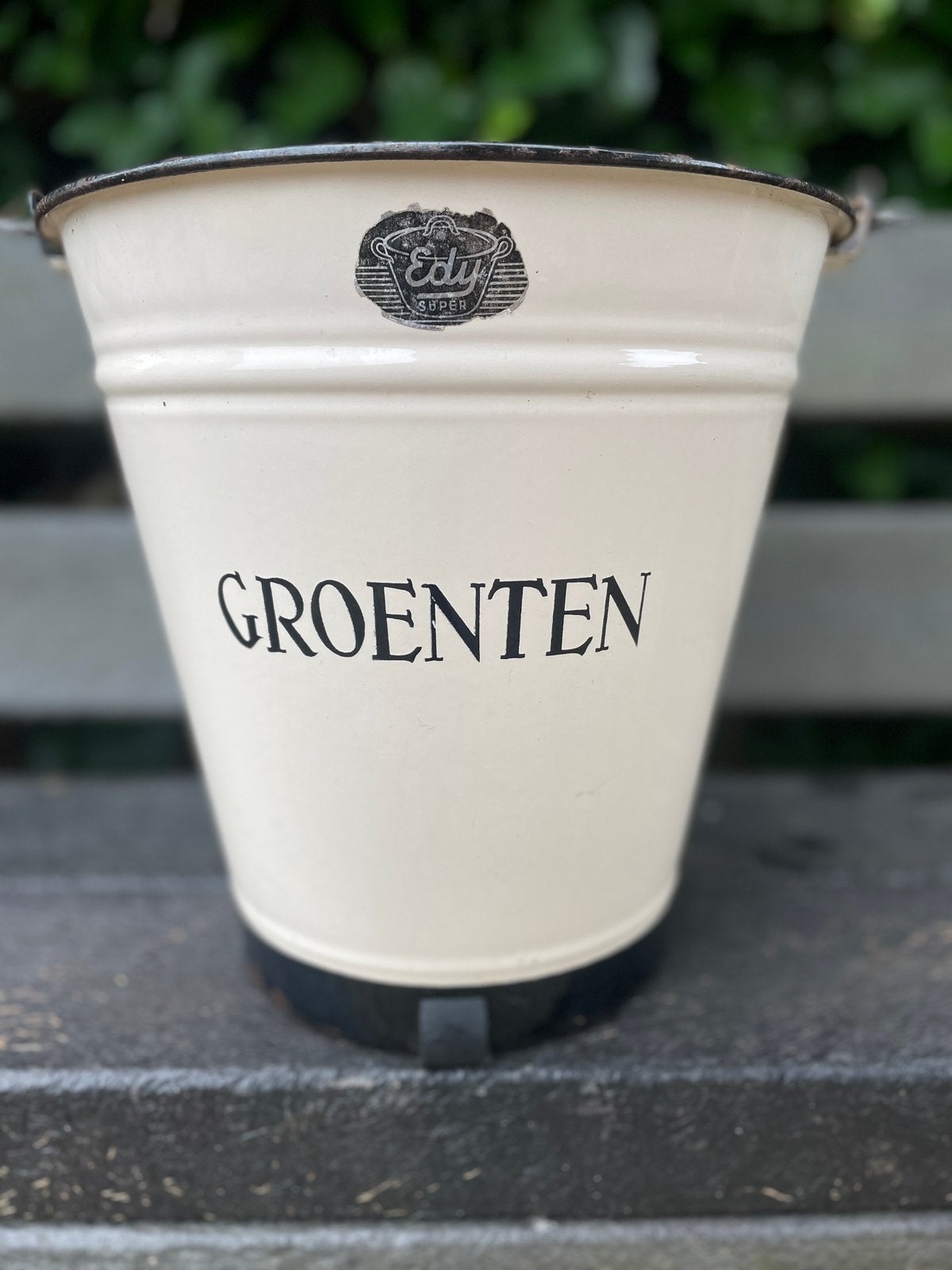 EXCLUSIEVE GLOEDNIEUWE EMAILLE ‘GROENTEN’ EMMER, EDY SUPER, Ophalen