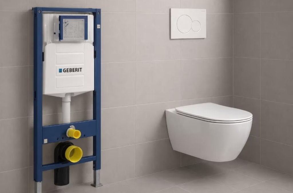 Wc Geberit set up320 + Wc + drukplaat sigma01 Actie!!!, Doe-het-zelf en Verbouw, Sanitair, Nieuw, Toilet, Ophalen of Verzenden