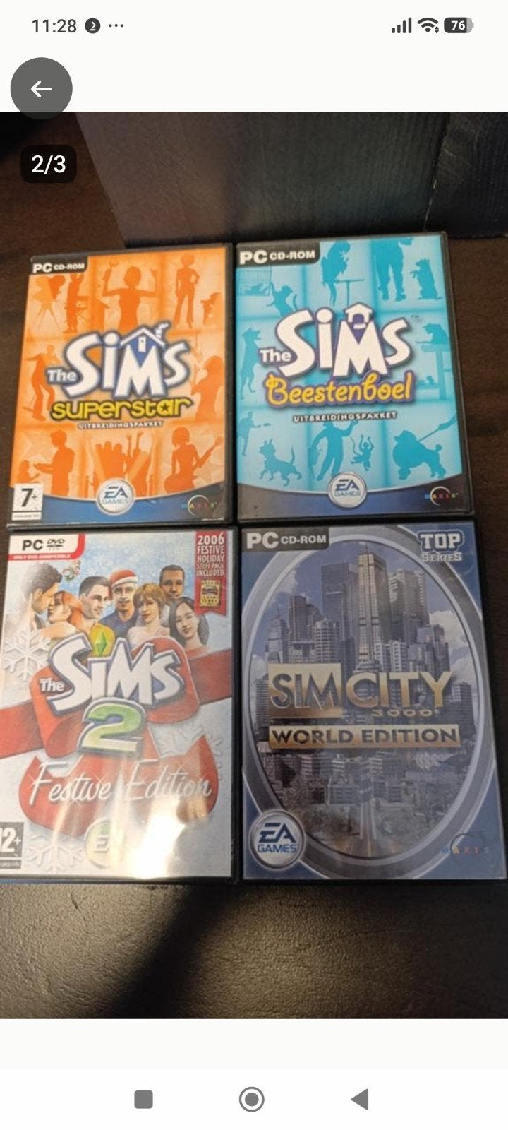 De Sims PC Games: Superstar, Beestenboel, Sims 2 Feesteditie, 1 speler, Ophalen of Verzenden, Zo goed als nieuw, Vanaf 7 jaar