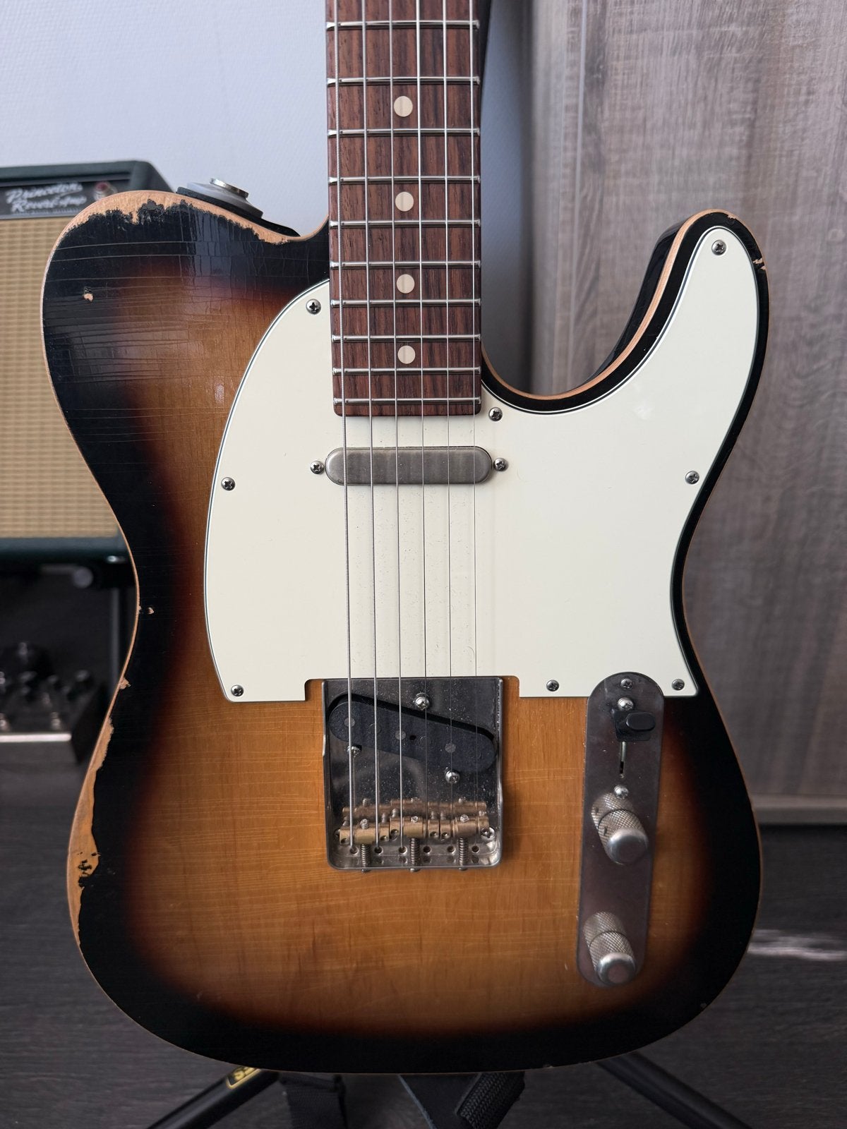 Tom Anderson T Icon electric guitar, Ophalen, Zo goed als nieuw, Semi-solid body, Overige merken