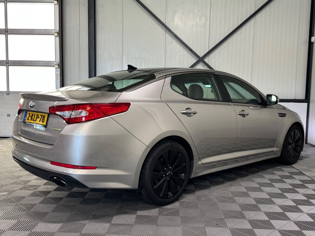 Kia Optima 2.0 CVVT Hybrid | Super Pack | Pano | Leer | Navi, Auto's, Kia, Automaat, Euro 5, Gebruikt, Optima