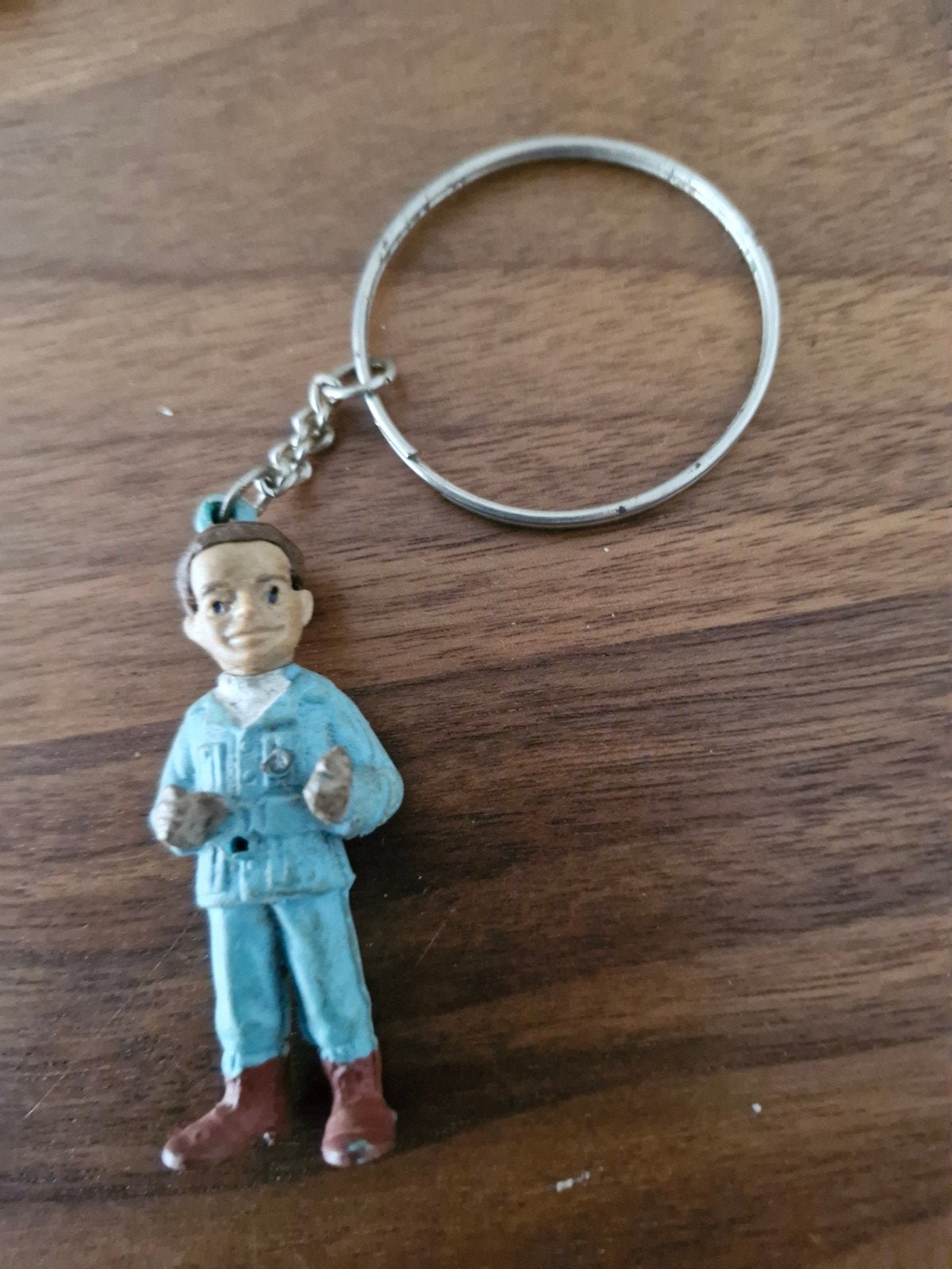 032 Vintage sleutelhanger Brains Thunderbirds, Ophalen of Verzenden, Gebruikt, Knuffel of Figuurtje