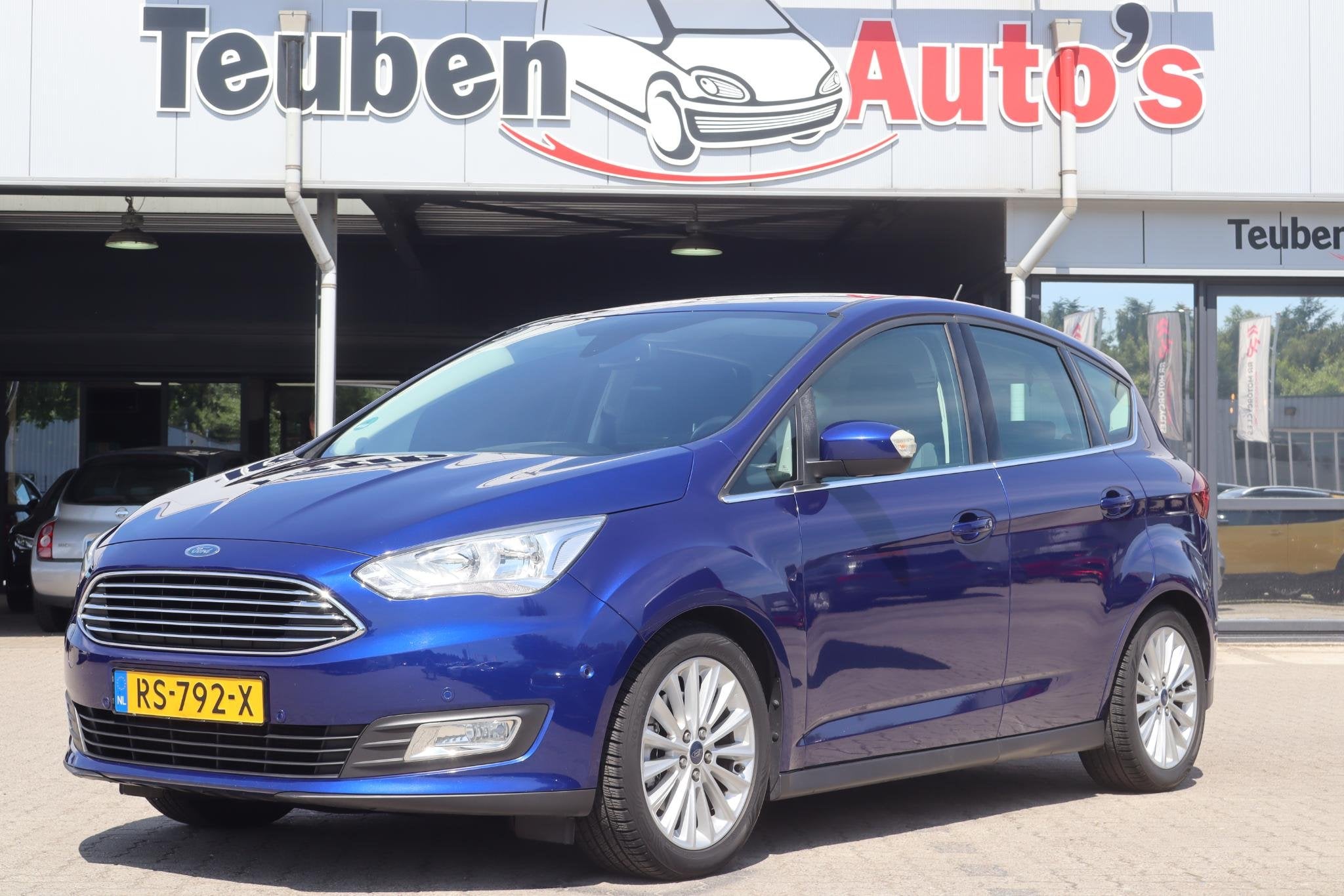Ford C-Max 1.5 Titanium | Automaat | Trekhaak | Cruise contr, Auto's, Ford, Euro 6, 4 cilinders, 150 pk, Blauw