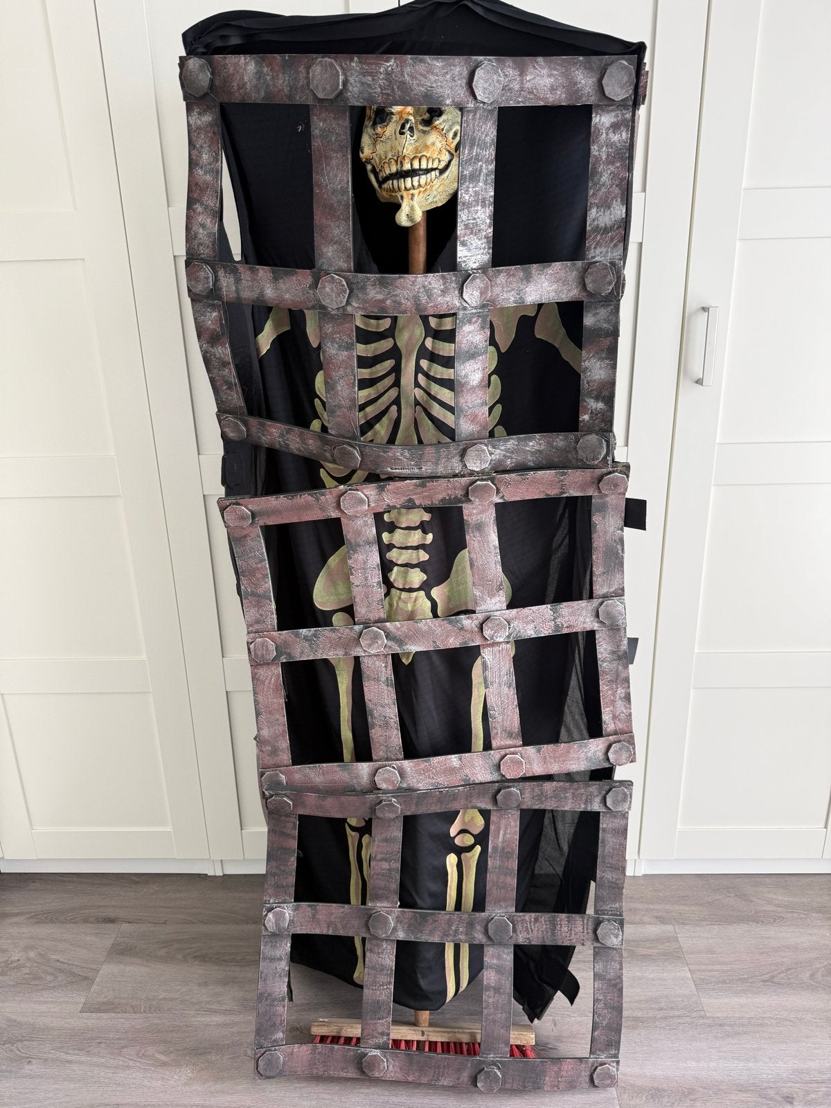 Halloween Caged Skeleton Kostuum - One Size, Ophalen of Verzenden, Gebruikt, Pak of Jurk