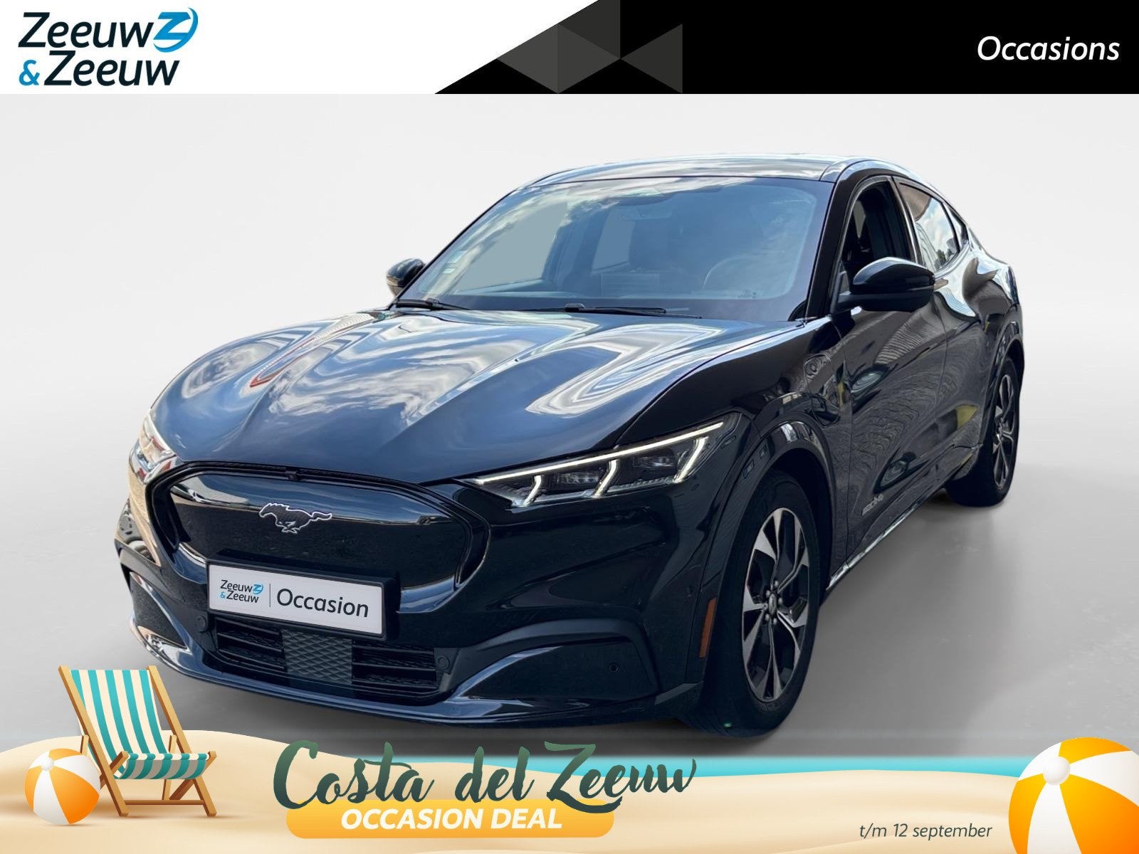 Ford Mustang Mach-E Premium AWD | Memory stoelen | Stoel en, Auto's, Ford, Automaat, 12 maanden, Gebruikt, Zwart