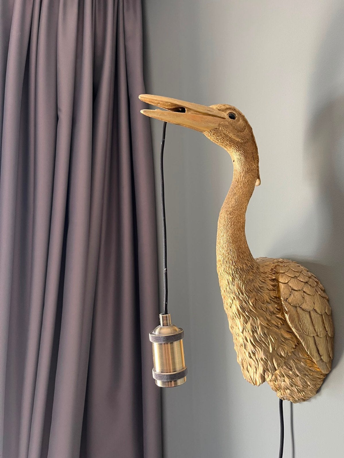 Gouden dieren lampen - Zo goed als nieuw, Ophalen of Verzenden, Zo goed als nieuw, Goud, Industrieel