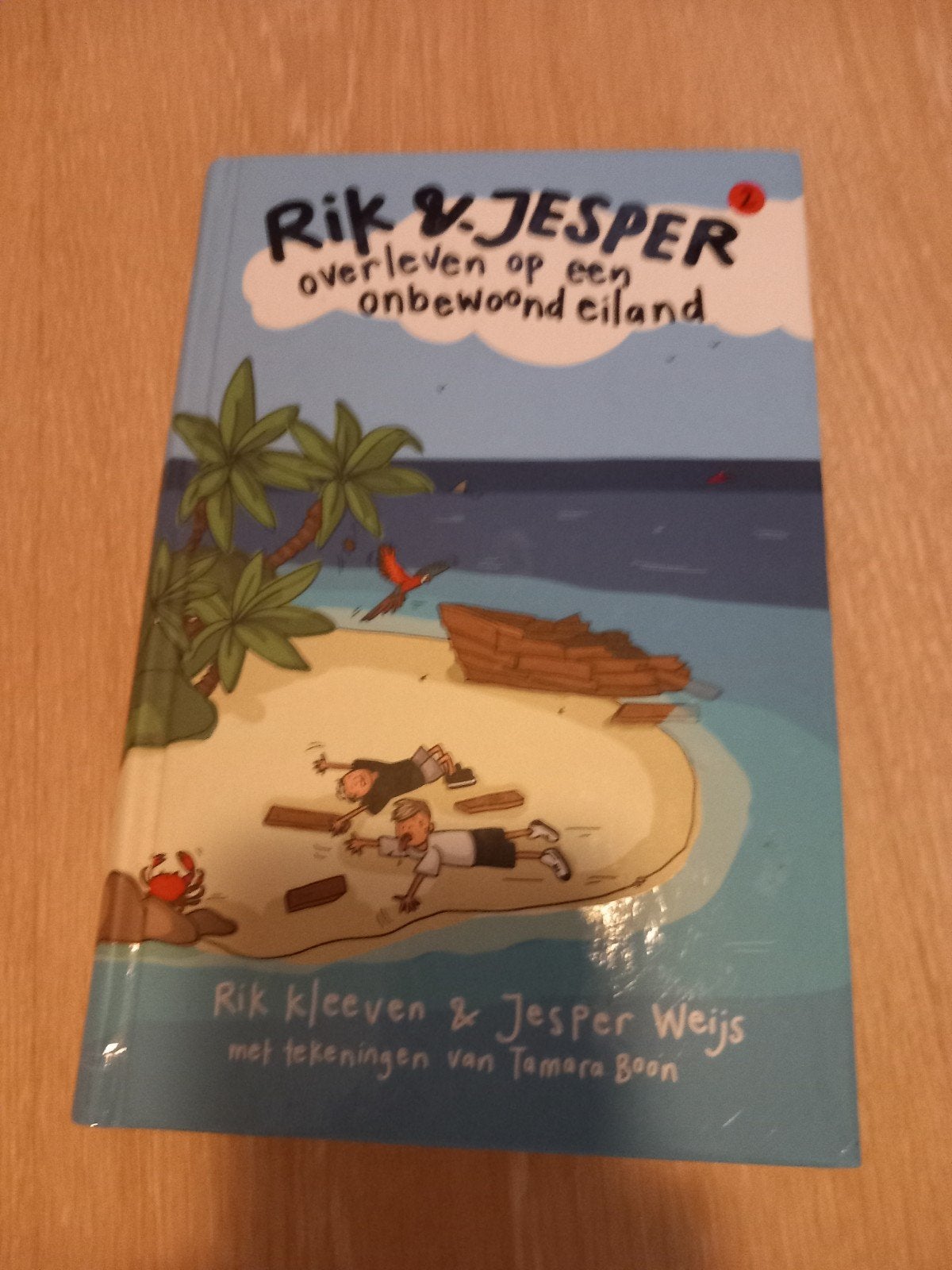 Rik & Jesper: Overleven op een onbewoond eiland, Ophalen of Verzenden, Zo goed als nieuw, Rik Kleeven & Jesper Weijs, Fictie
