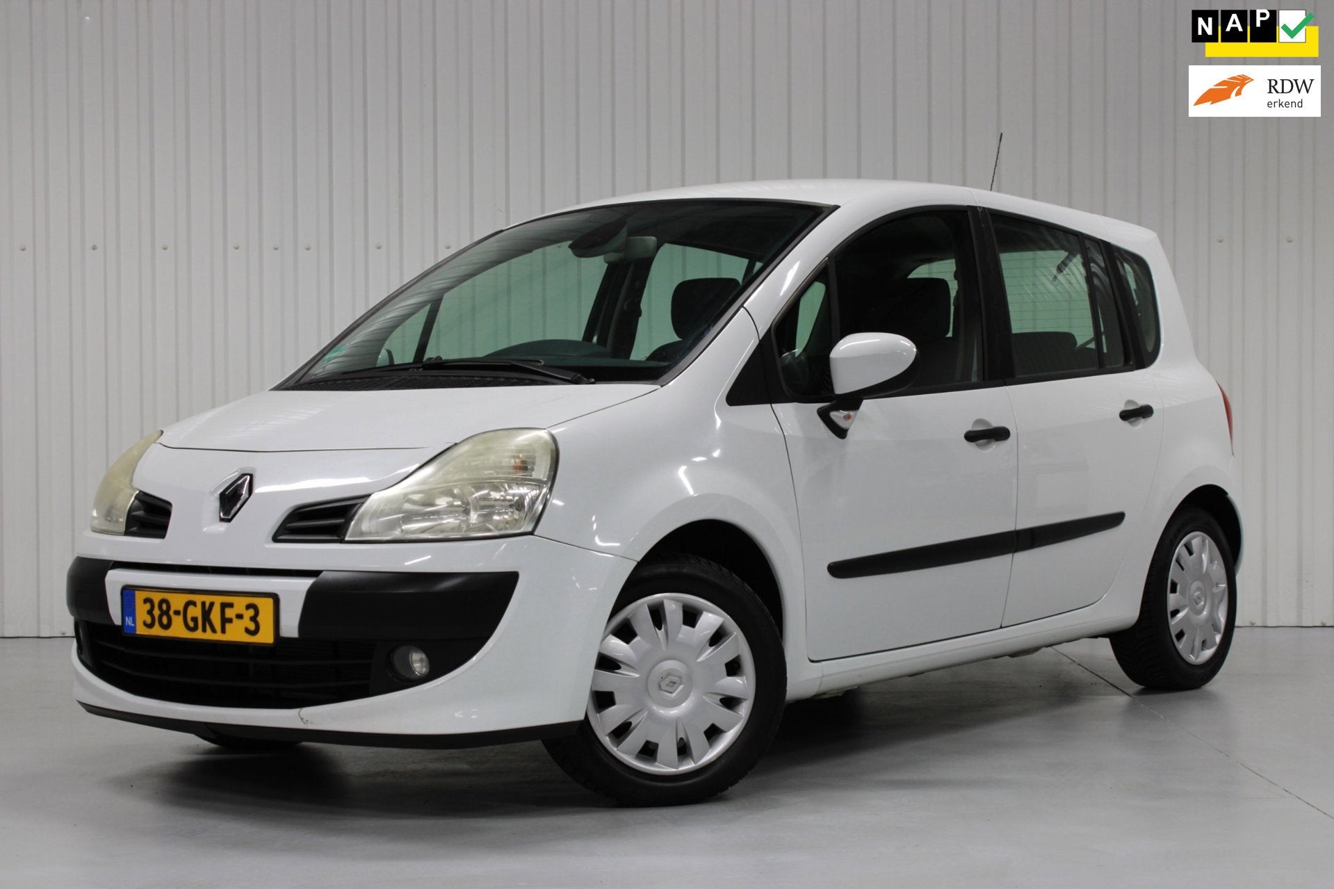 Renault Grand Modus 1.2-16V Expression, Auto's, Stof, Gebruikt, 4 cilinders, Wit