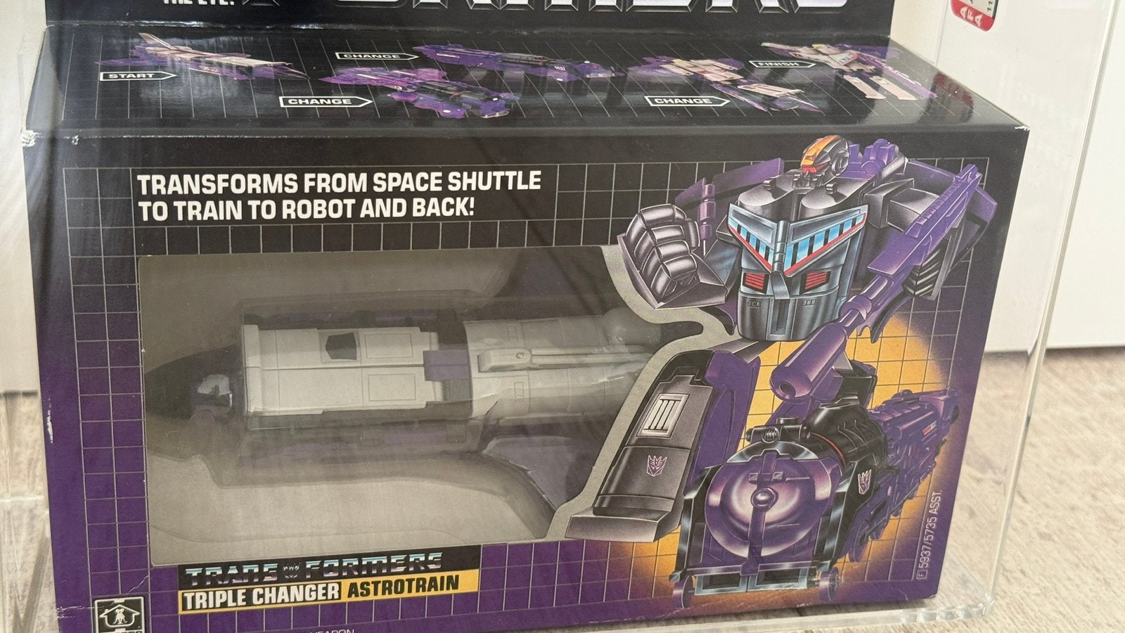 Transformers G1 Astrotrain ORIGINEEL vintage 1986 Sealed AFA, G1, Ophalen, Nieuw, Decepticons