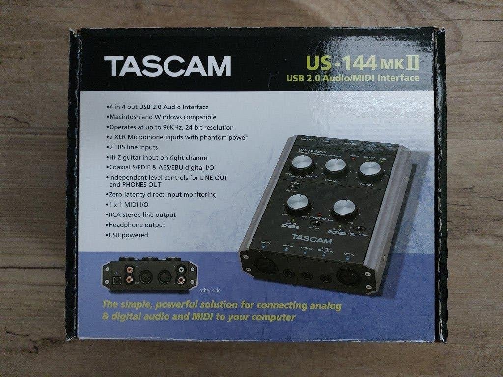 Tascam IS-144mk II Usb 2.0 Audio/Midi interface, Ophalen of Verzenden, Nieuw, Minder dan 5 kanalen, Microfooningang