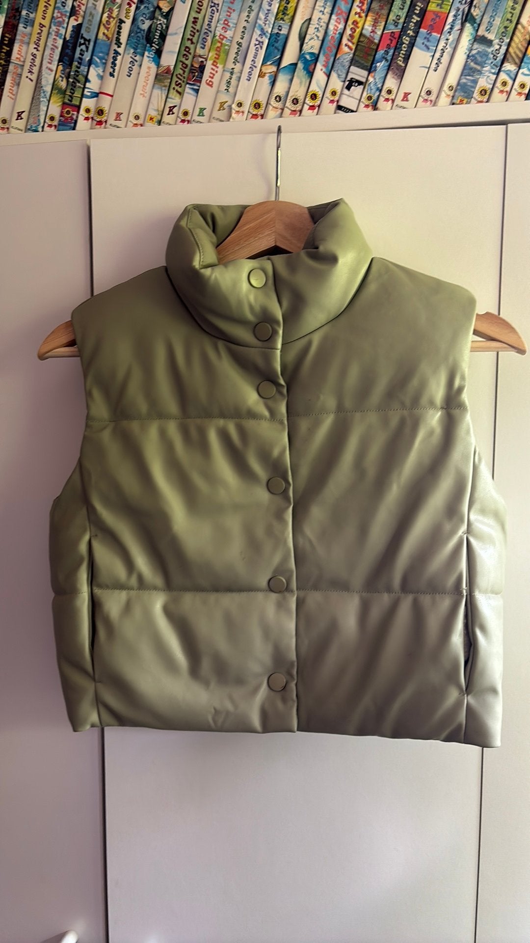 Bodywarmer maat 134, Kleding | Heren, Bodywarmers, Ophalen of Verzenden, Zo goed als nieuw, Overige maten, Groen