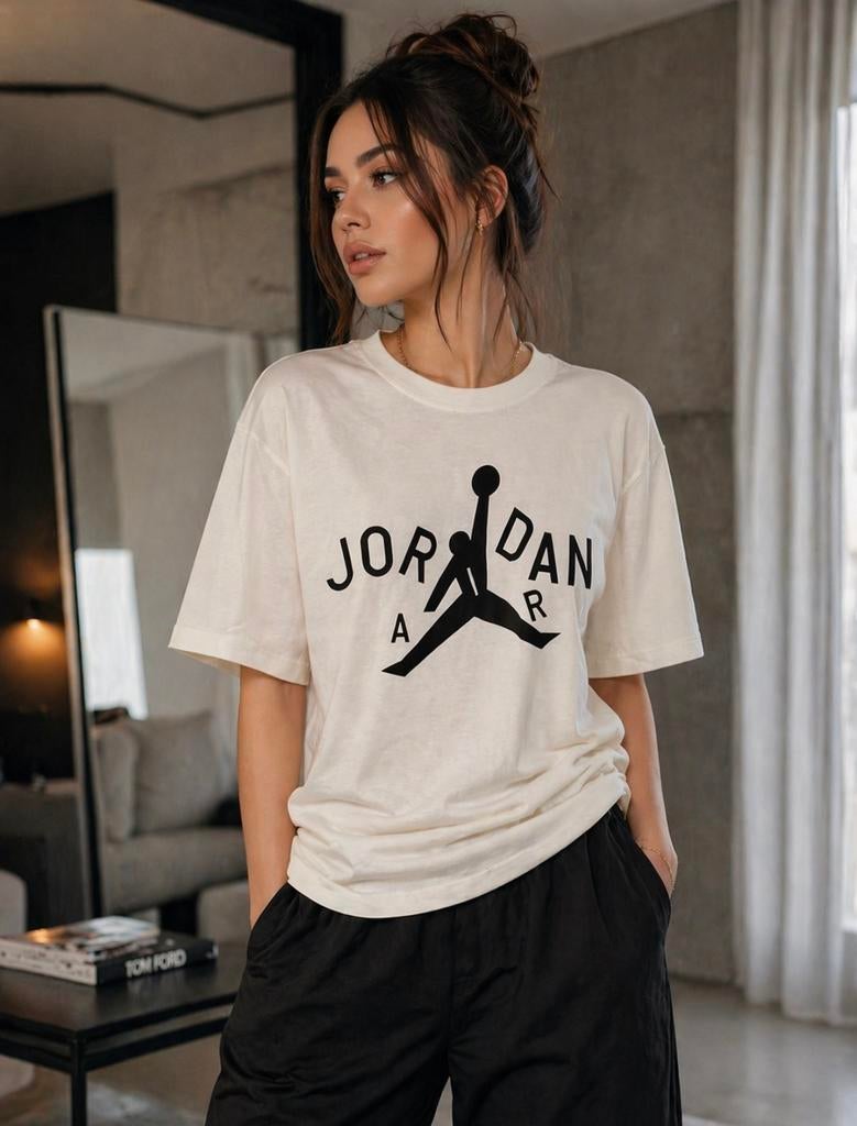 Nike Air Jordan dames t-shirt | M, Maat 38/40 (M), Wit, Nieuw, Ophalen of Verzenden