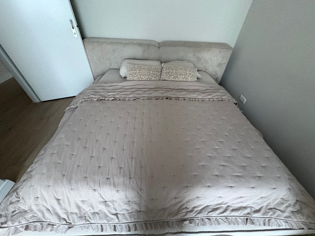 Bed lennon Westwing, Ophalen, Overige materialen, Gebruikt, Beige