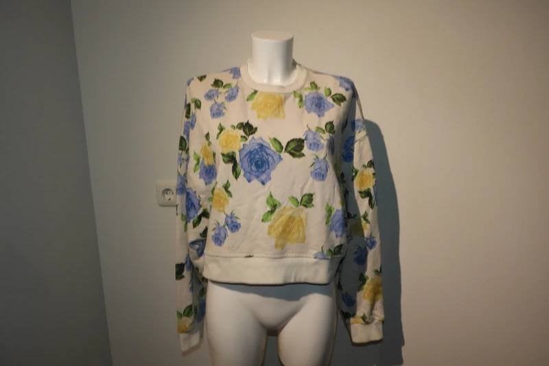The Kooples sweater bloemen print in kleur baggy look M, Maat 38/40 (M), Verzenden, Wit, Zo goed als nieuw