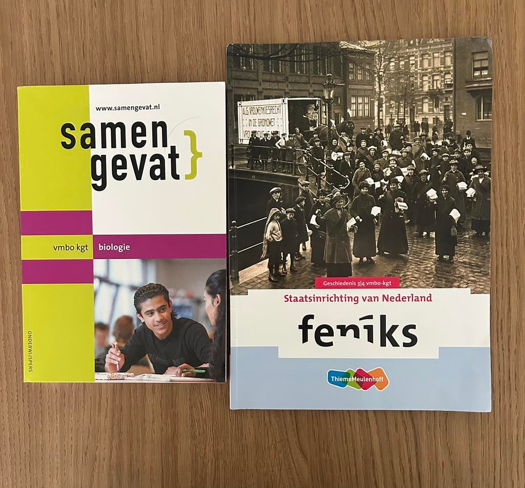 Examenpakket VMBO KGT - Biologie & Staatsinrichting, Ophalen of Verzenden, Zo goed als nieuw, VMBO, Biologie