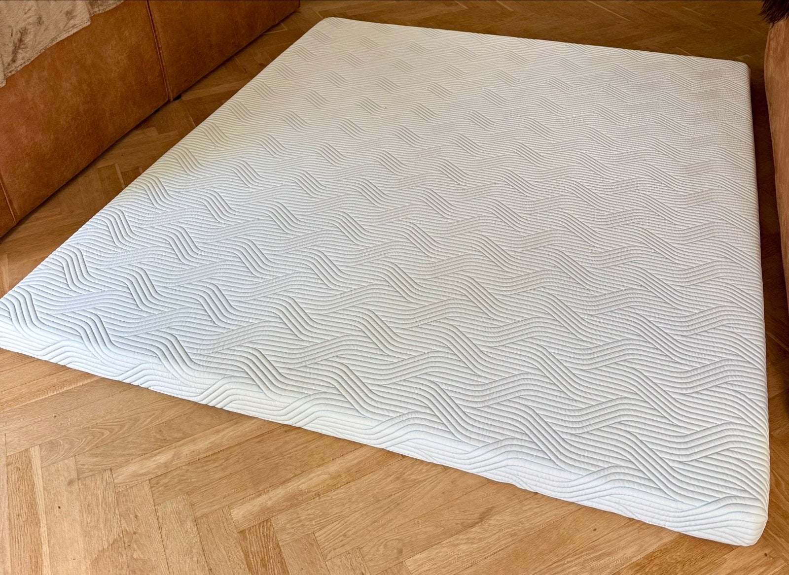 Tempur SmartCool topper 180x200x8 cm, Ophalen, Tweepersoons, Zo goed als nieuw, Matras