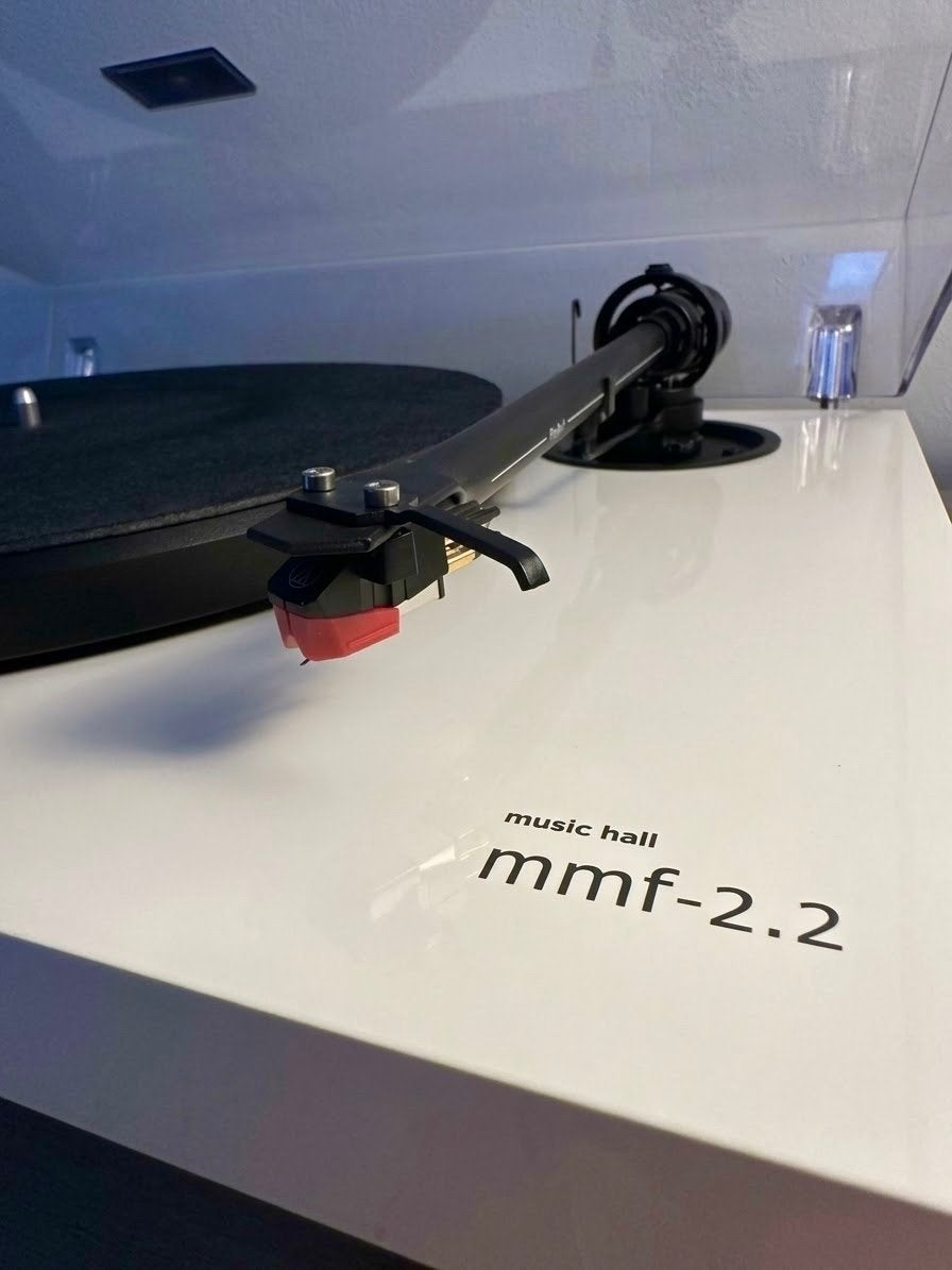 Witte Music Hall MMF-2.2 Platenspeler + Audio-Technica AT95