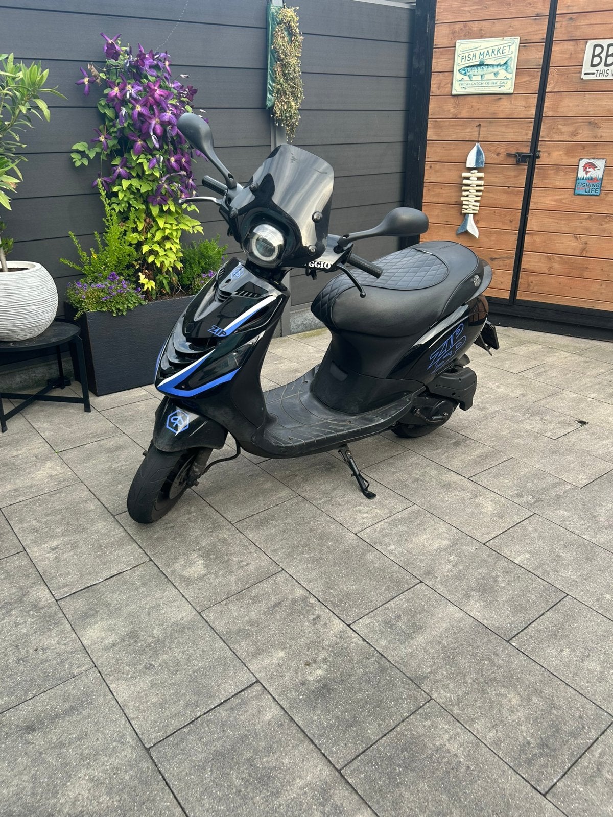 Piaggio Zip 70cc + orginele 4t blok & extra kappen, Ophalen, Gebruikt, Tweetakt, Zip
