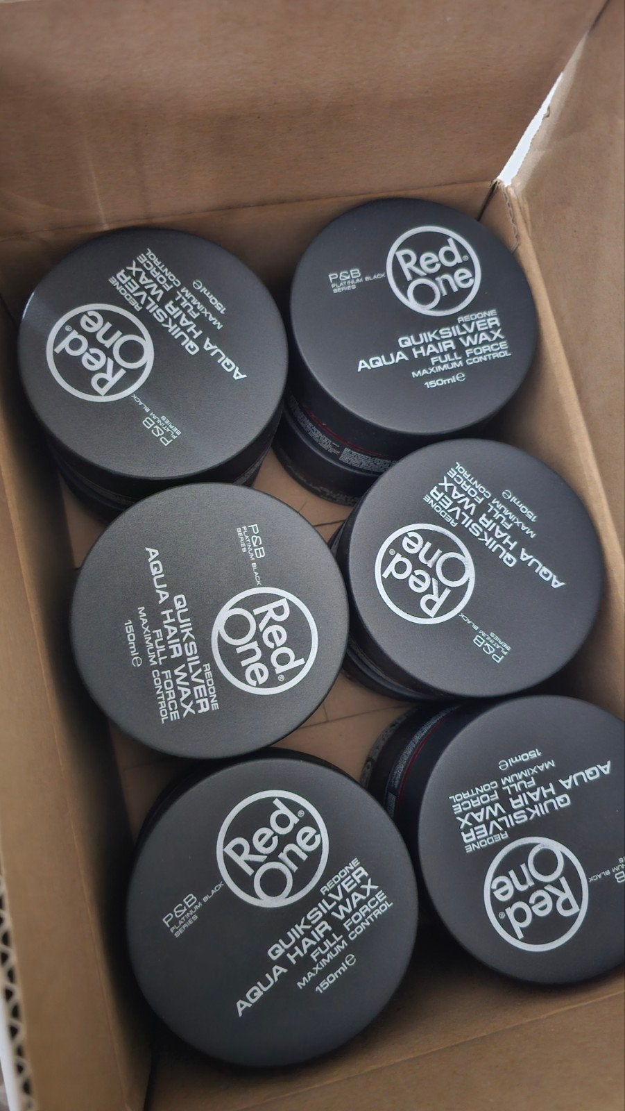 Red One Quicksilver Aqua Hair Wax Full Force 150ml, Ophalen of Verzenden, Nieuw, Gel, Wax, Haarlak of Mousse
