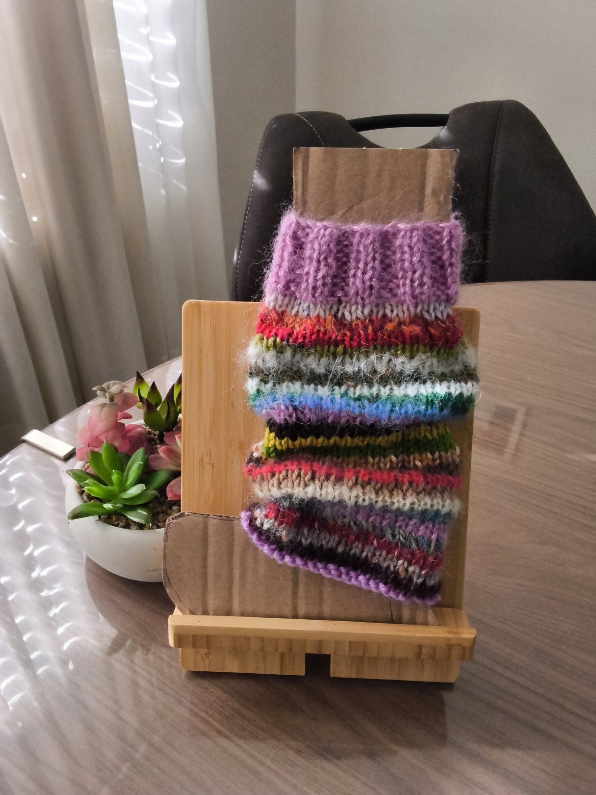 Kleurrijke gebreide beenwarmers voor baby's, Ophalen of Verzenden, Nieuw, One size
