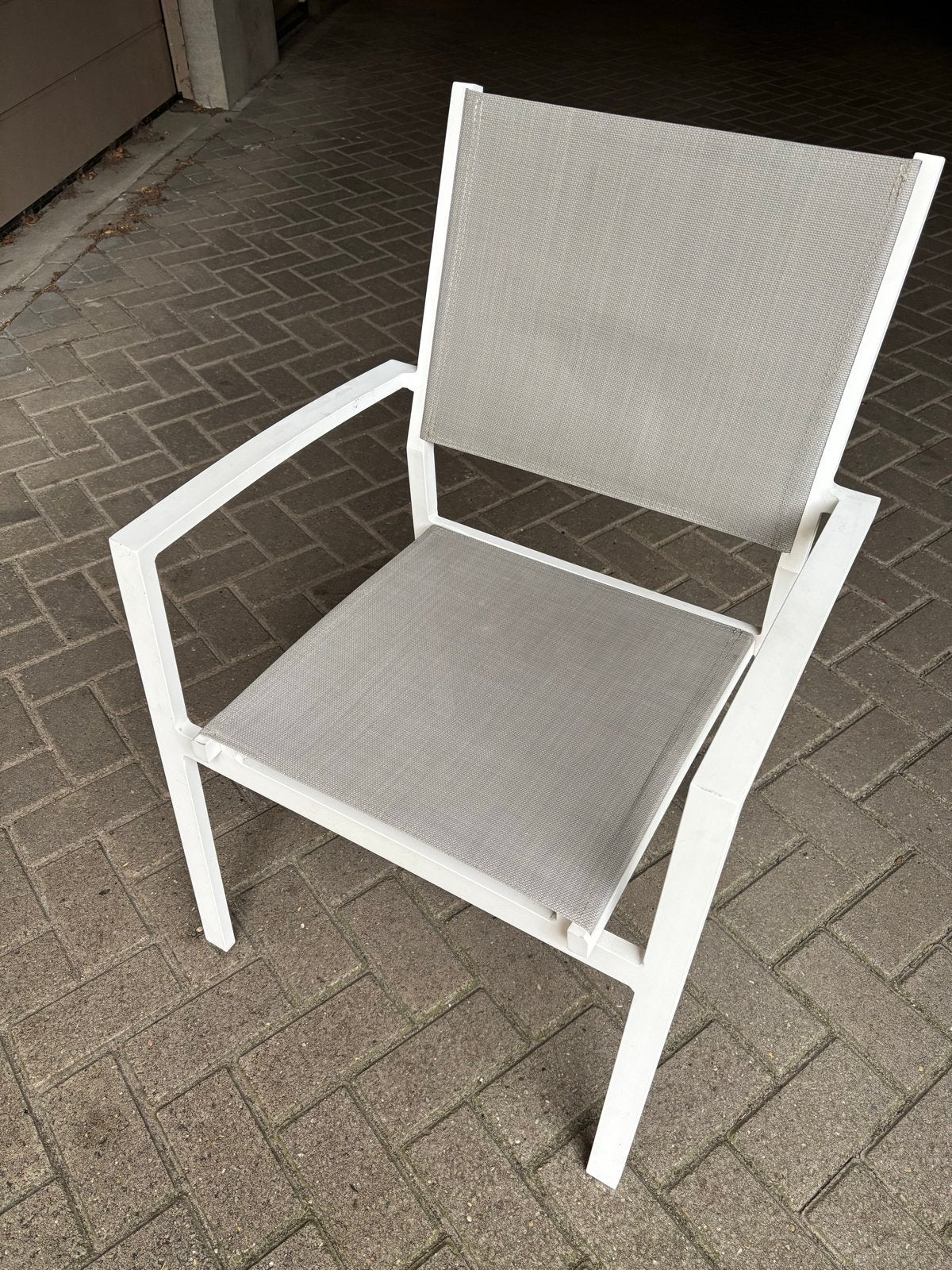 Keessmit dining tuinstoelen (6 stuks) - Bellagio Anzio look, Ophalen, Zo goed als nieuw, Aluminium, Inklapbaar