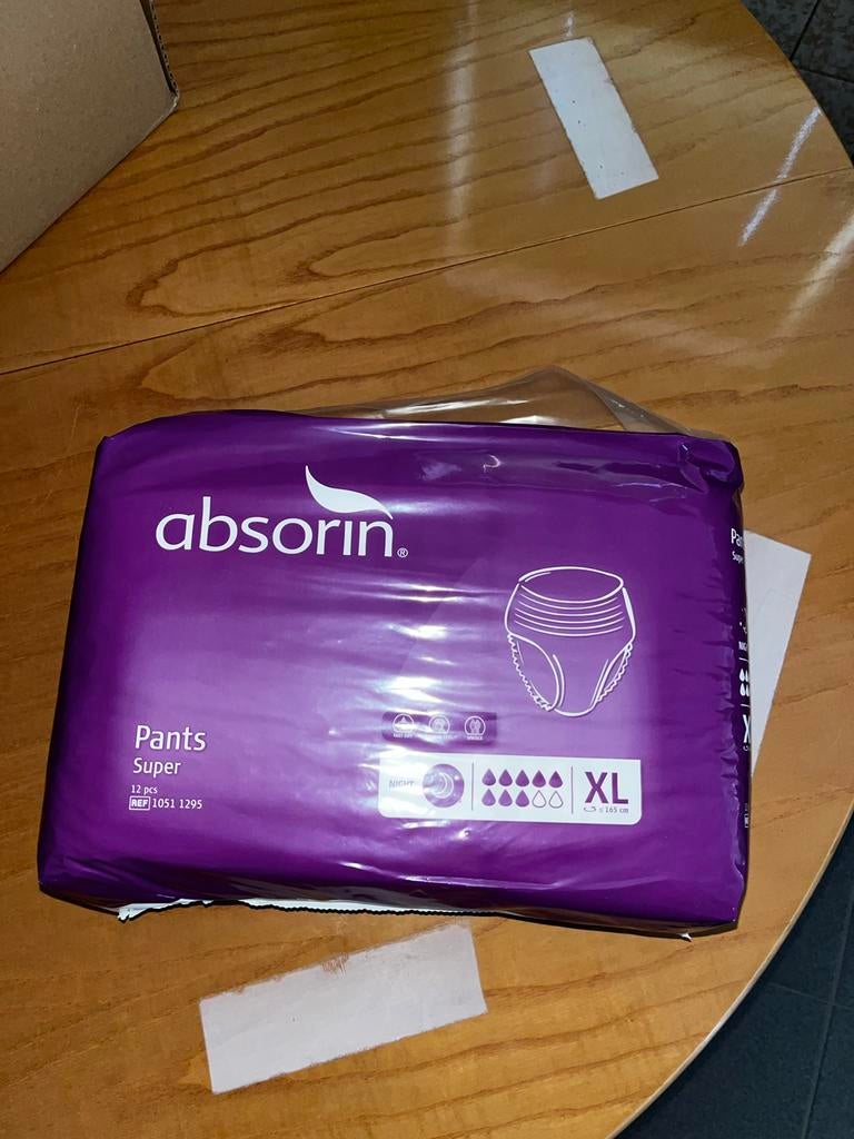 Absorin Pants Super XL - Ongedragen luiers, Diversen, Verpleegmiddelen, Ophalen of Verzenden, Nieuw