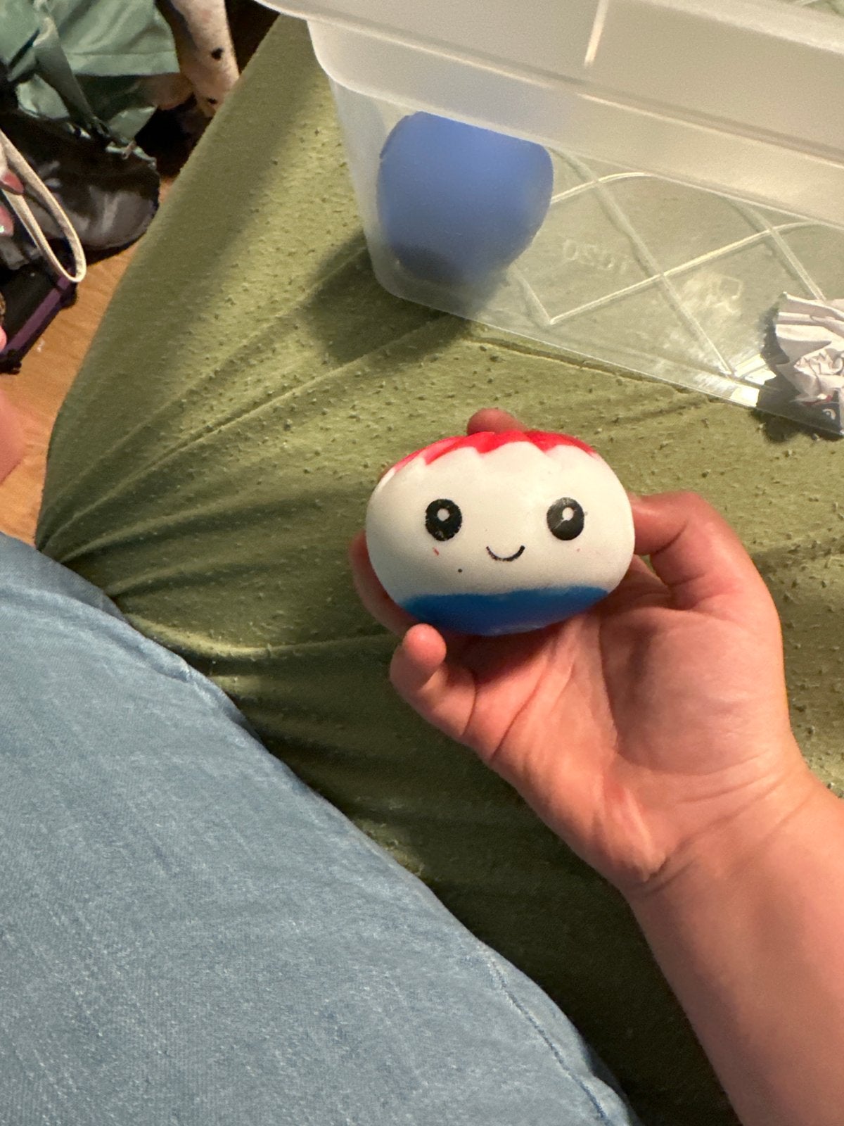 Leuke Squishy Stressbal met Gezichtje, Kinderen en Baby's, Speelgoed | Overig, Ophalen of Verzenden, Gebruikt, Jongen of Meisje