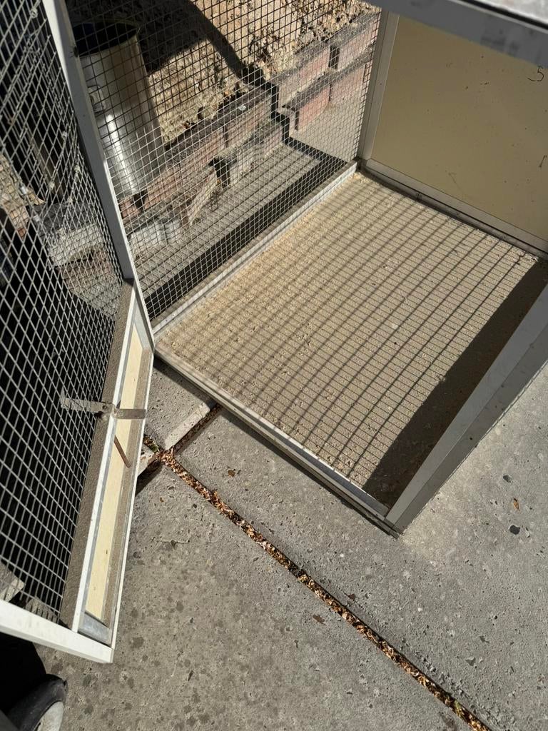 Vogel transport kooi, Dieren en Toebehoren, Vogels | Hokken en Kooien, Ophalen of Verzenden, Gebruikt, Aluminium, Vogelkooi