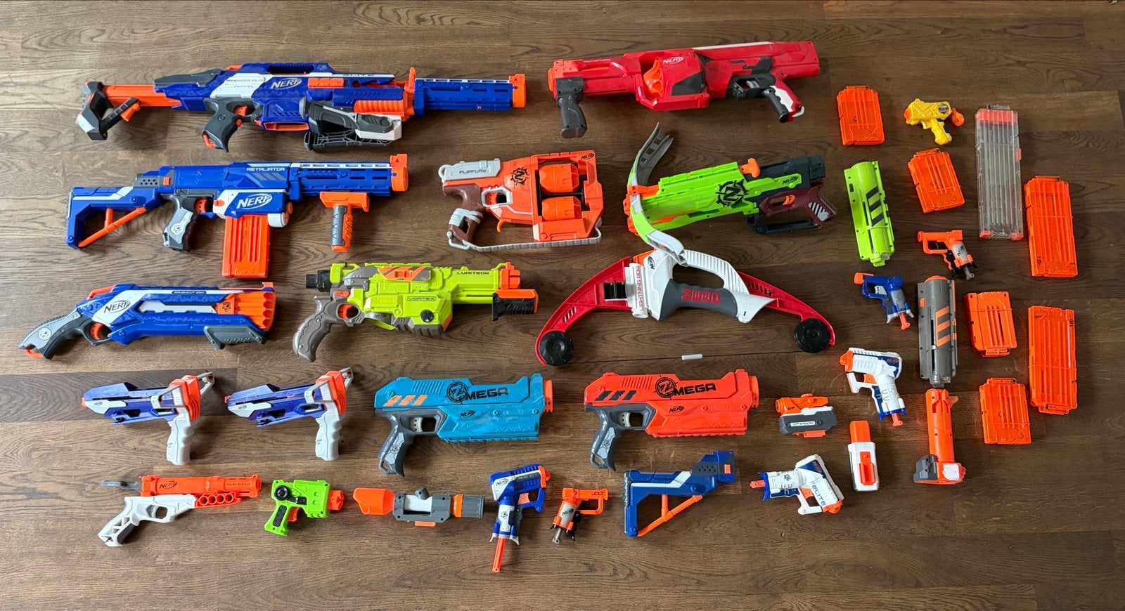 Grote Nerf Collectie - Diverse Modellen en Accessoir, Ophalen, Gebruikt, Jongen of Meisje