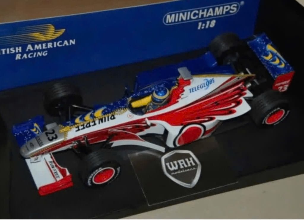 1:18 BAR 01 SUPERTEC F1 ZONTA Minichamps in box WRH, Hobby en Vrije tijd, Modelauto's | 1:18, Verzenden, Zo goed als nieuw, Auto