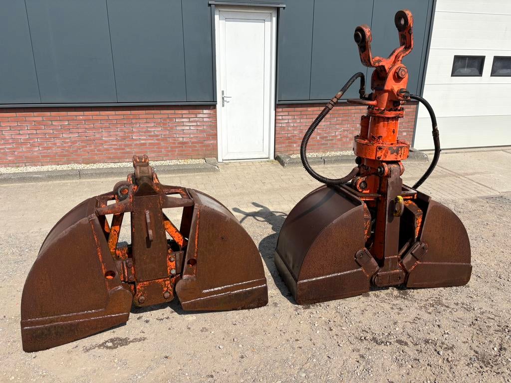 Goede atlas graaf knijperbak met rotator knijperschalen, Ophalen of Verzenden, Graafmachine