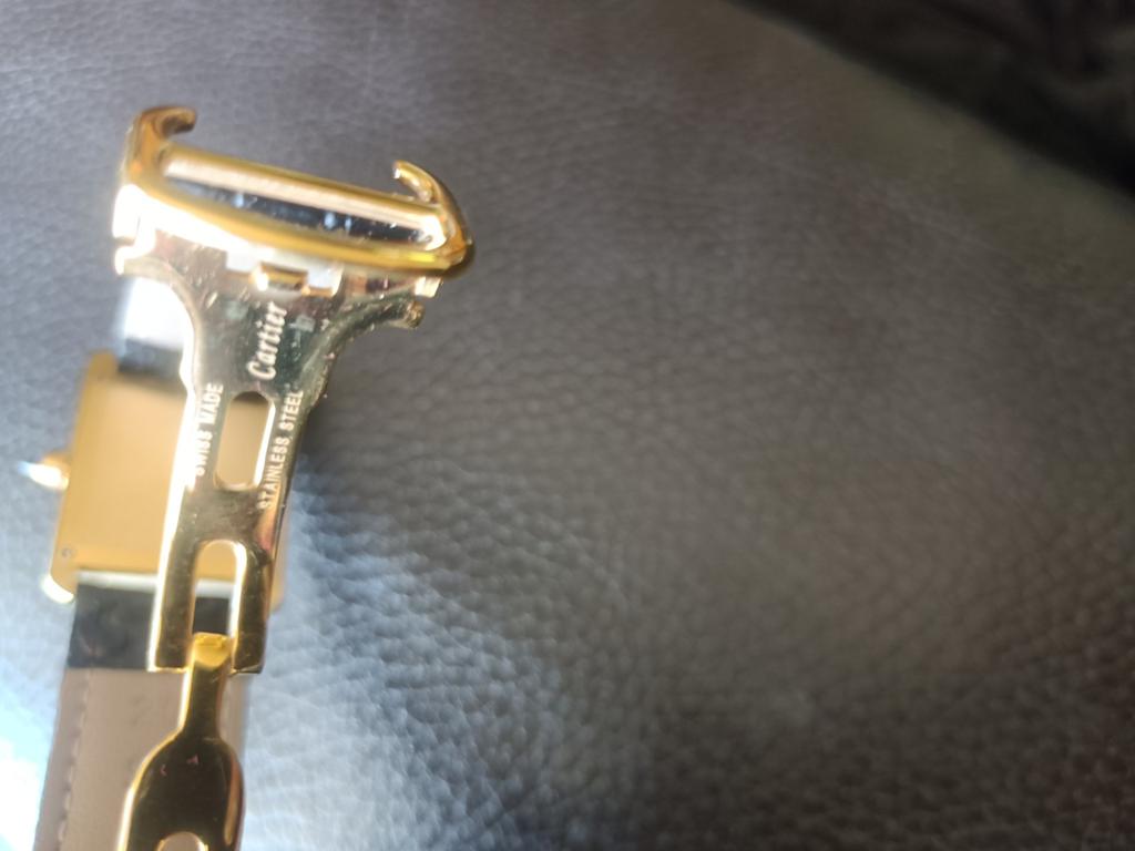 Cartier Tank Must de Cartier Vermeil - Blauwe Wijzerplaat, Overige merken, Polshorloge, Ophalen of Verzenden, Zilver