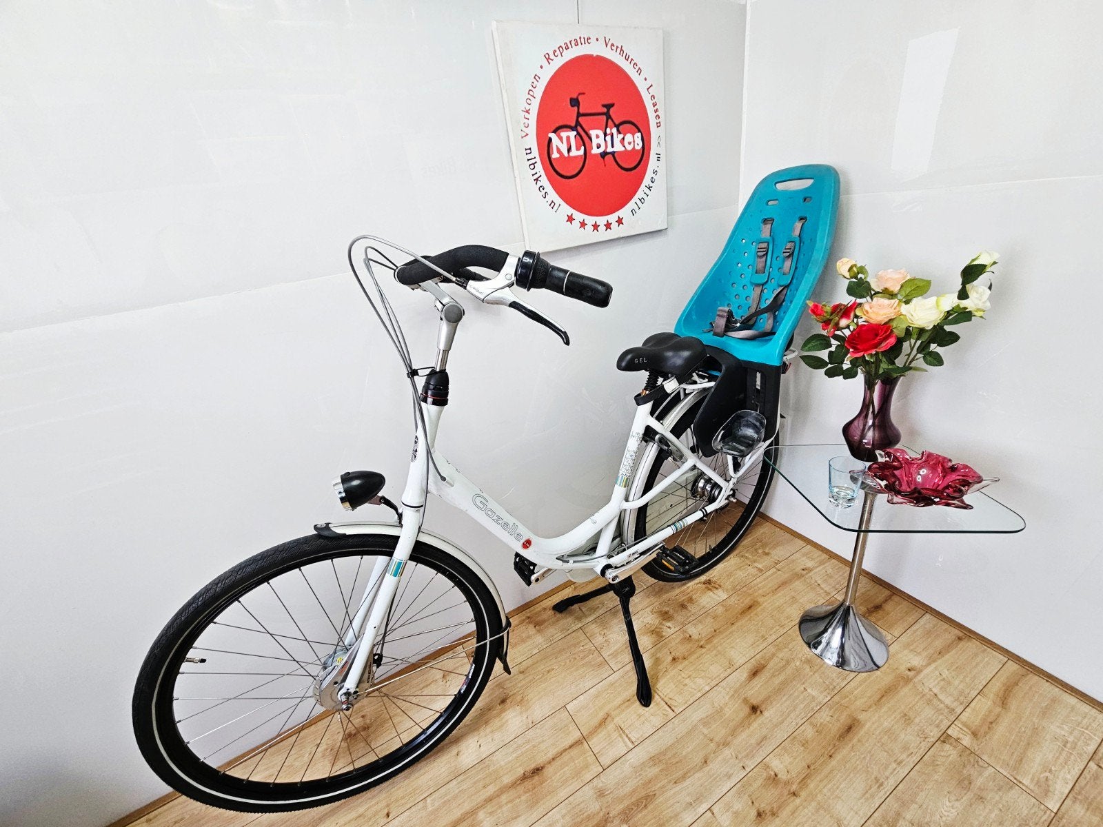 gazelle bloom moederfiets goed Conditie en banden, 2 zitjes, 53 tot 56 cm, Versnellingen, Ophalen of Verzenden