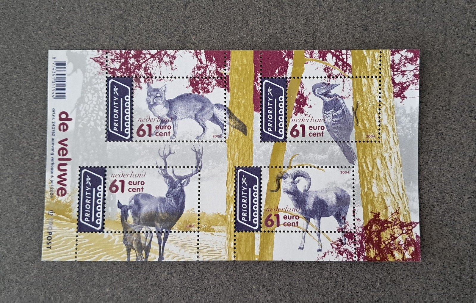 2004- nvph 2283 Veluwe priority postfris, Ophalen of Verzenden, Na 1940, Postfris