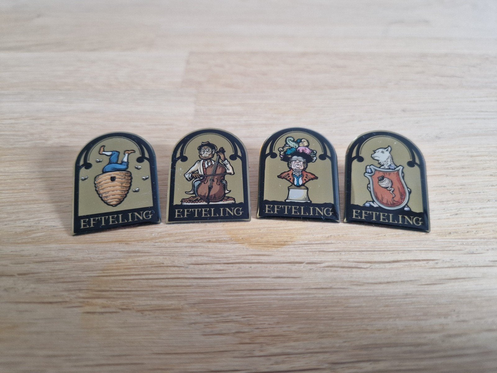 Efteling Smidje pins complete serie, Verzamelen, Efteling, Ophalen of Verzenden, Nieuw, Button of Speldje