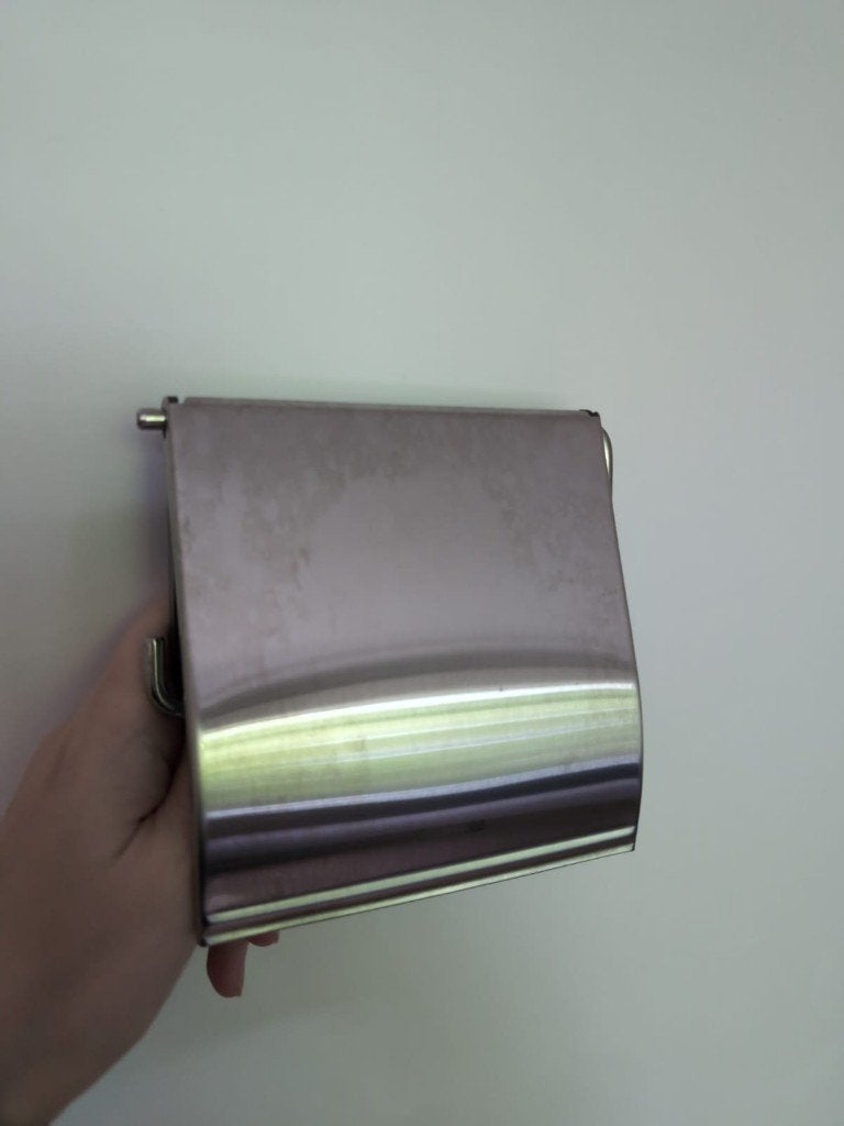 Toiletrolhouder Brabantia RVS, Toilet-accessoire, Gebruikt, Ophalen of Verzenden, Brabantia
