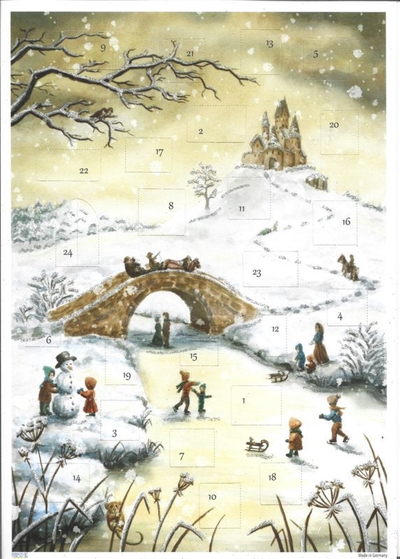10514 Over het brugje naar de Kerk met kerst Adventskalender, Ophalen of Verzenden, Nieuw