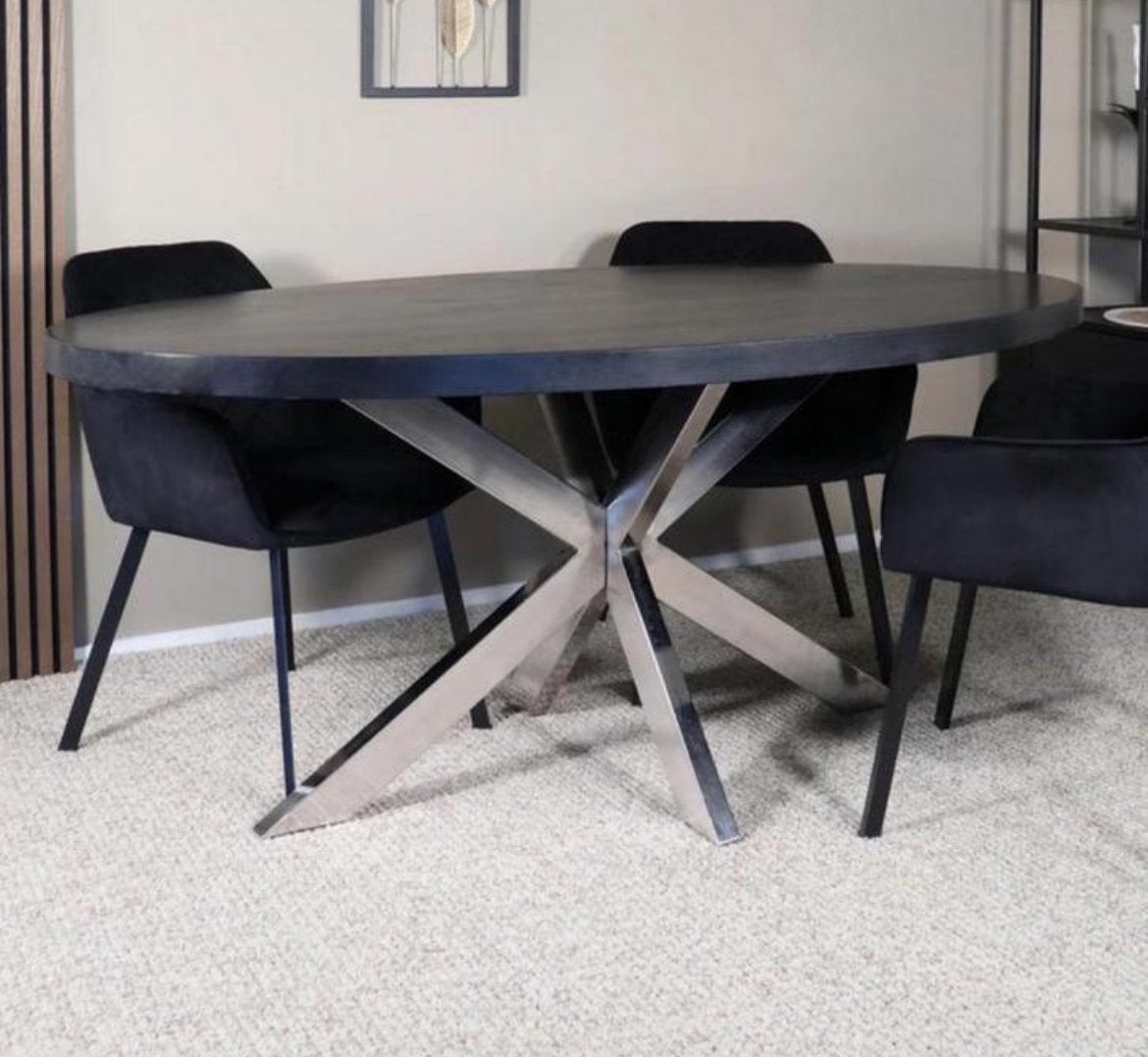 visgraat eettafel van mangohout, Ophalen, Gebruikt, Overige houtsoorten