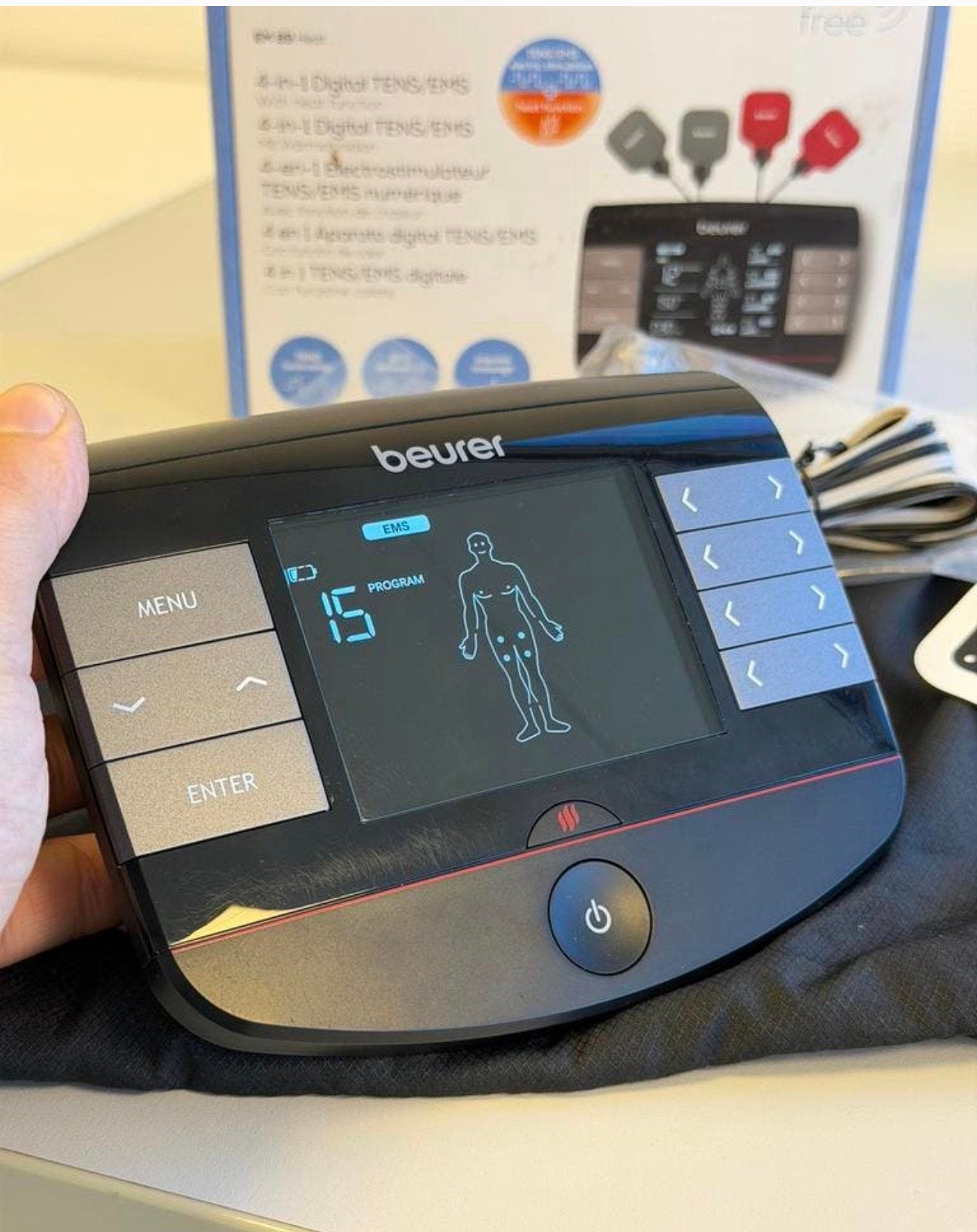 Beurer EM 89 Heat TENS EMS trainer 4-in-1 digitaal Als nieuw, Ophalen of Verzenden, Zo goed als nieuw, H, H