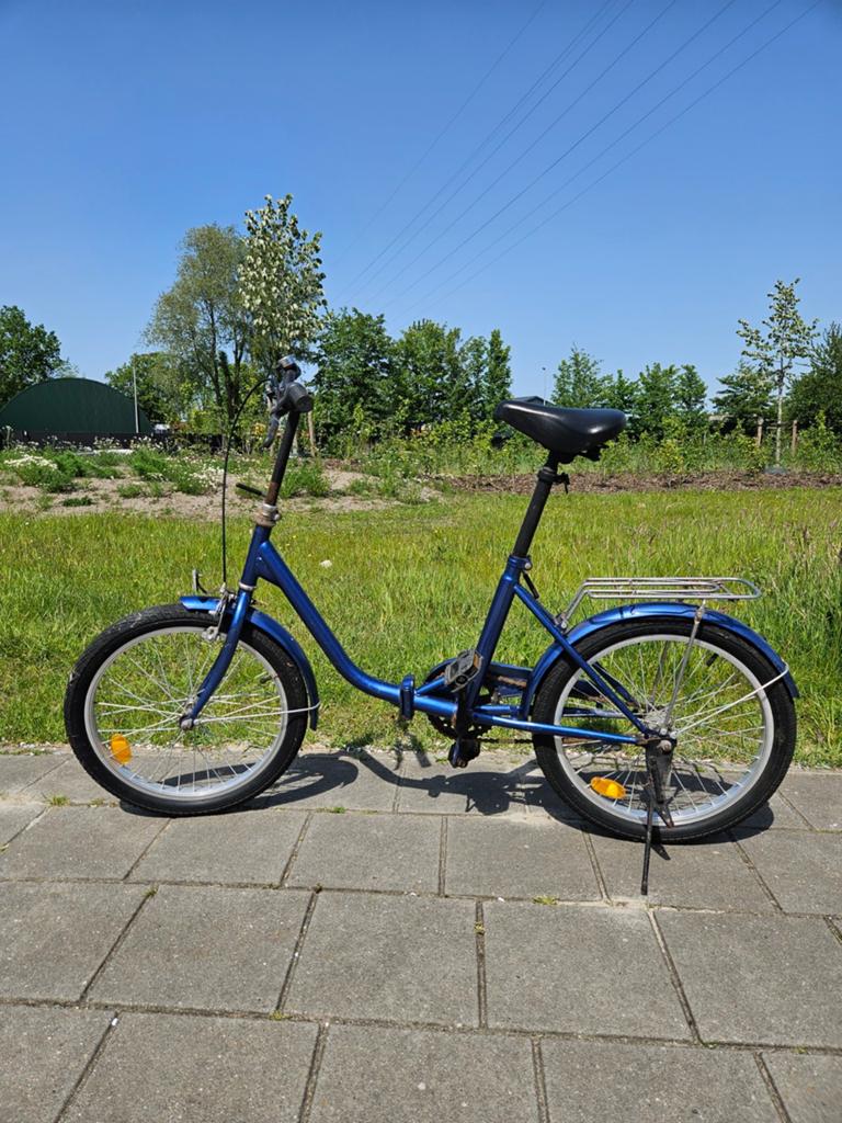 Opvouwbare (camping)fiets - Gebruikt, Fietsen en Brommers, Fietsen | Vouwfietsen, Gebruikt, Totaal opvouwbaar, Dames, Ophalen