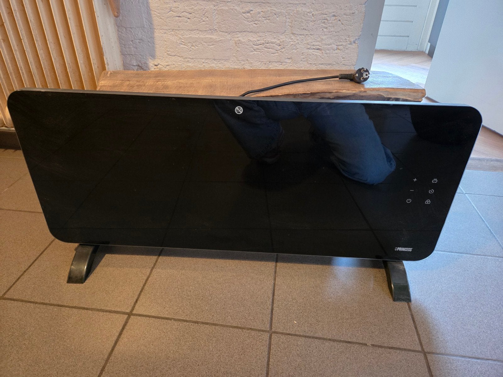 Elektrische glazen paneelverwarming van het merk Princess, Ophalen, Zo goed als nieuw, Overige brandstoffen, Petroleumkachel